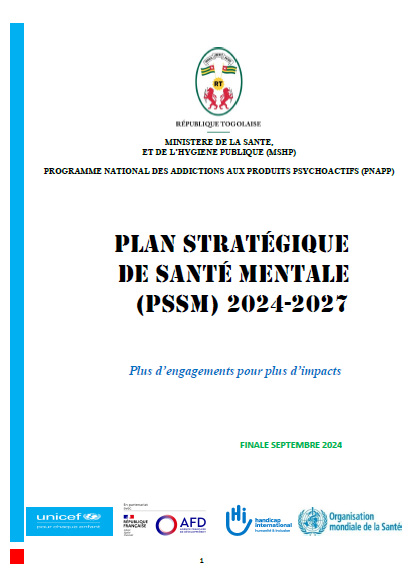 Plan stratégique de santé mentale (PSSM) 2024-2027